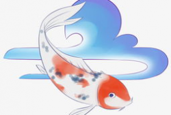 锦鲤漫画图片,好运连连，欢乐满溢